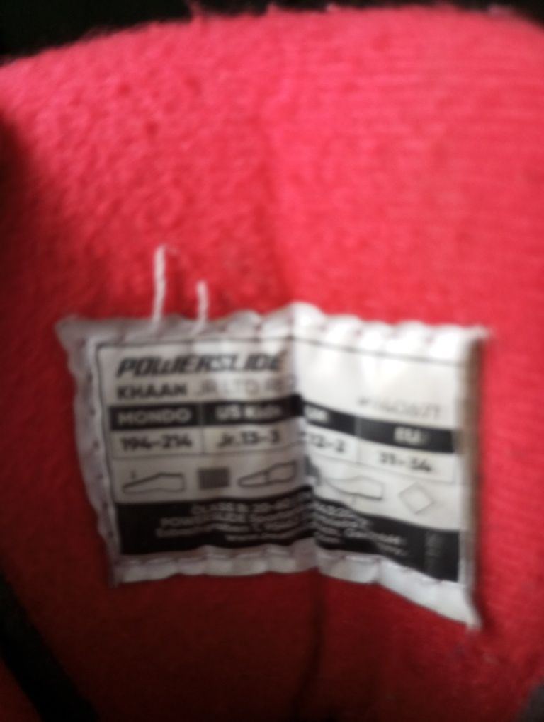 Rolki Powerslide Khaan JR LTD Red  rozmiar 31-34