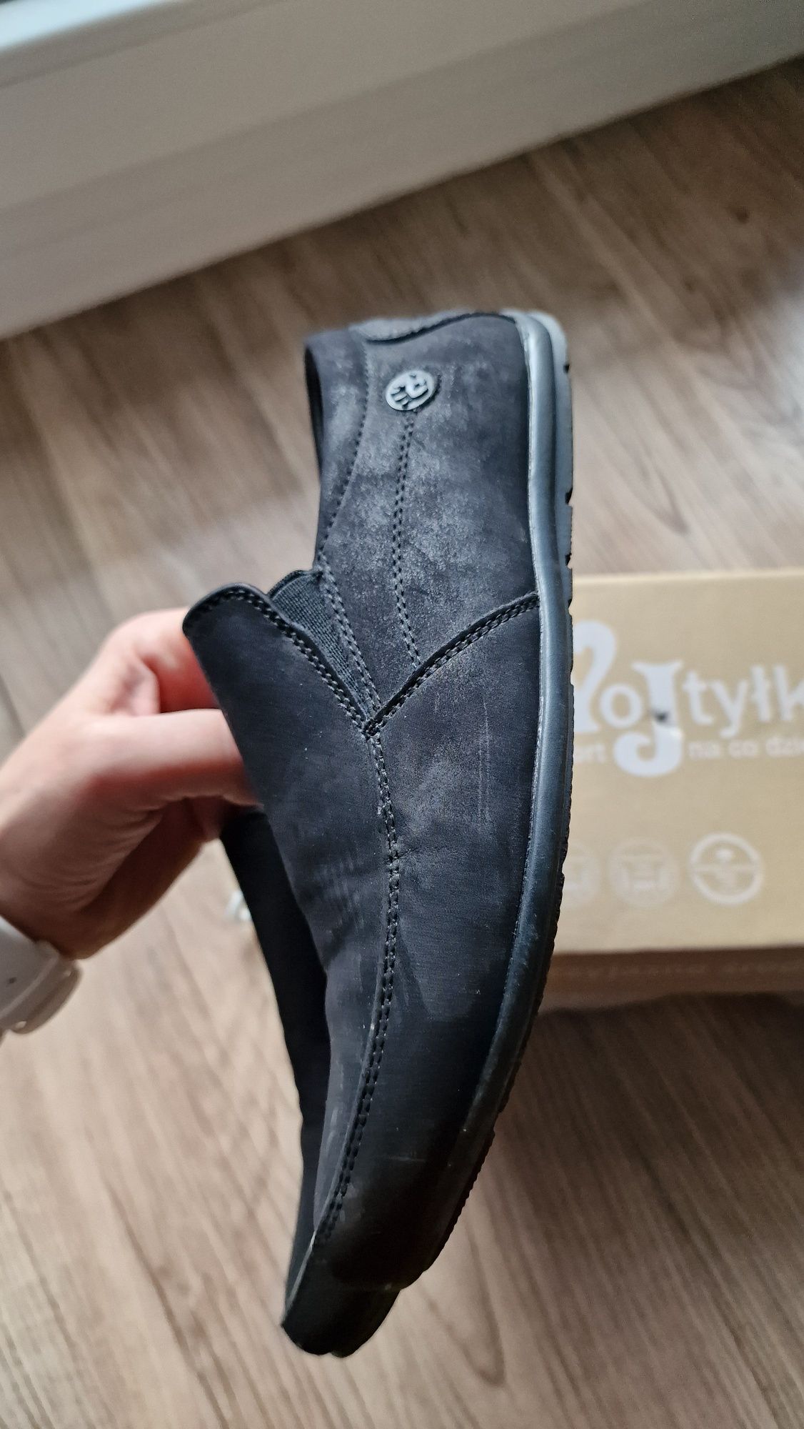 Buty chłopięce pantofle, do komunii skórzane r 35 dl 22cm Wojtylko