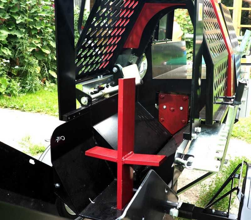 Piło łuparka do drewna kłód drzewa mocna elektryczna 7,5kW 20t mobilna