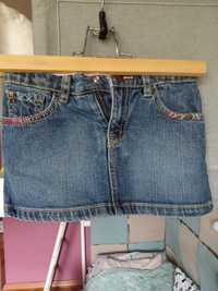 Spódniczka jeansowa 2w1 dziewczęca