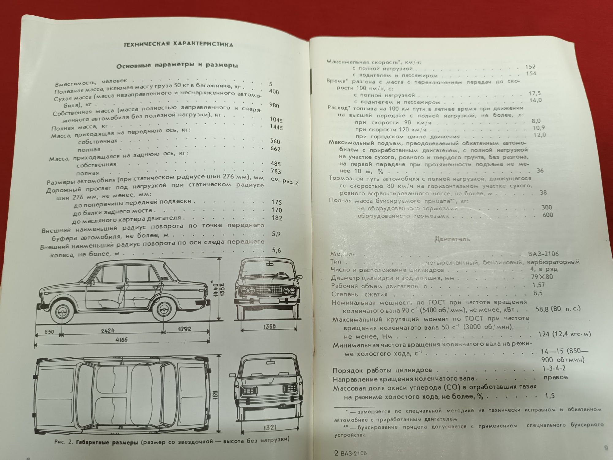 Книжка Сервисная ВАЗ -2106 оригинал СССР .