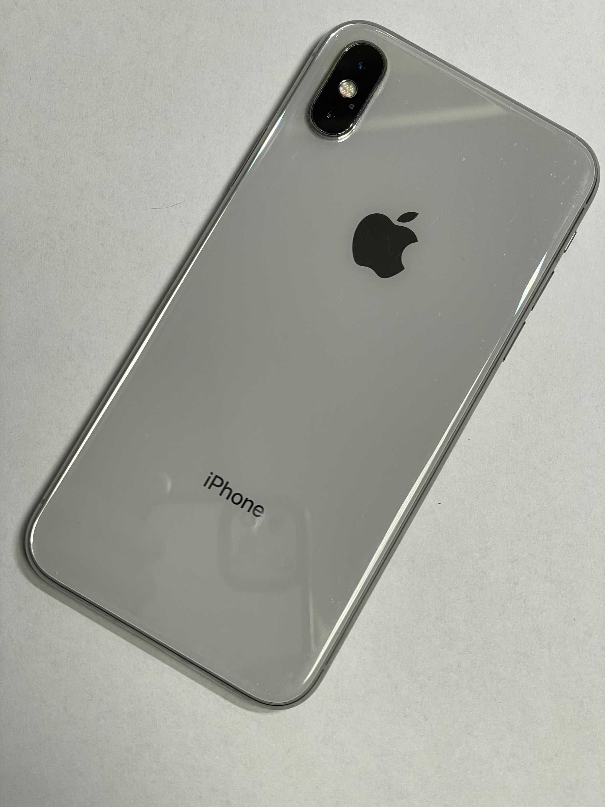 Apple iPhone X 64GB Silver (biały) bateria 100%