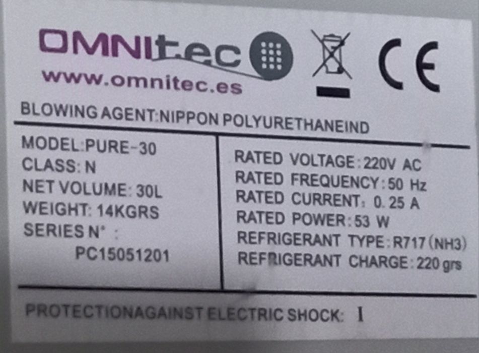 Frigorifico Omnitec com pouco uso - avariado