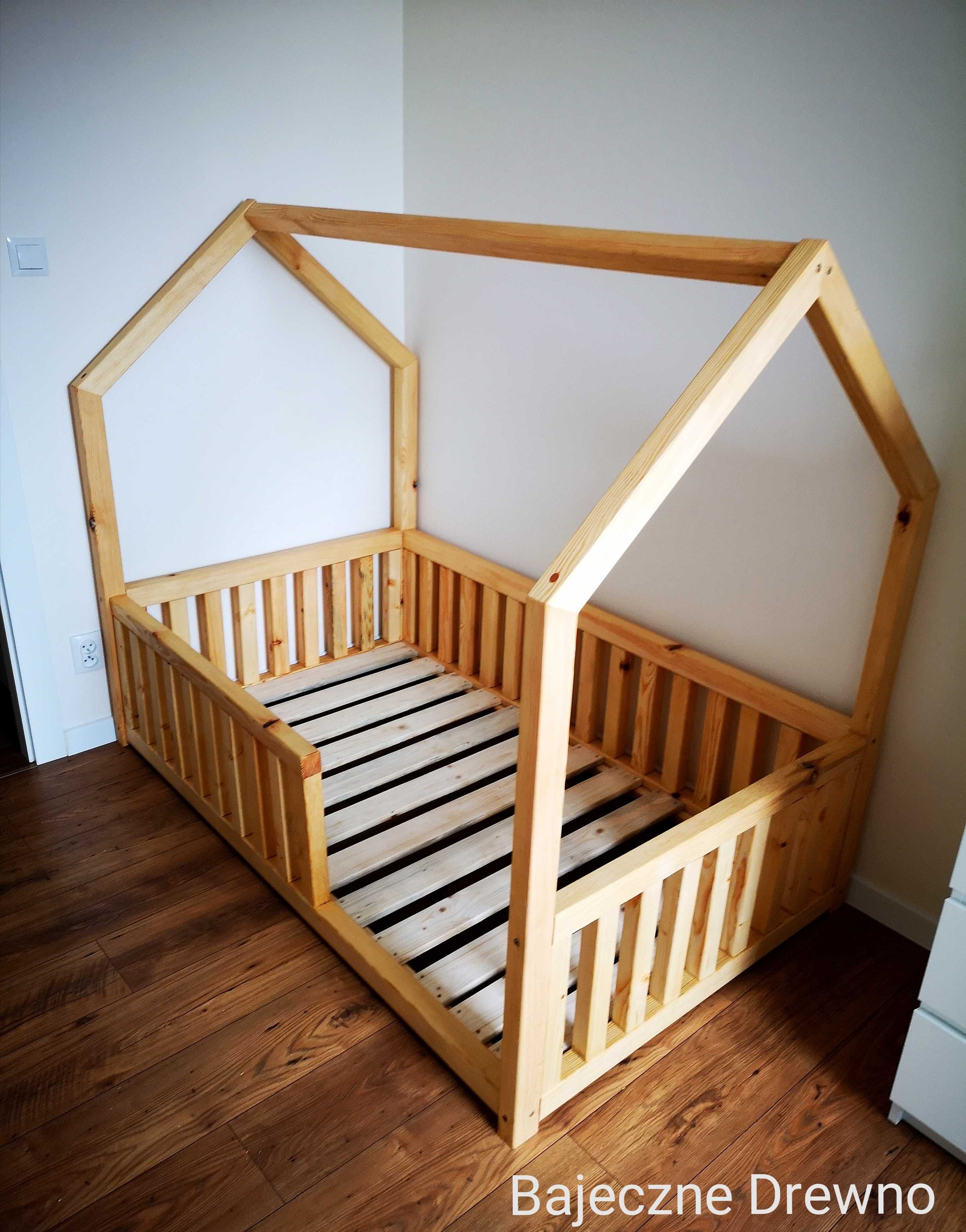 Łóżko dla dziecka (Drewniany domek, łóżko dom) - Bajeczne Drewno