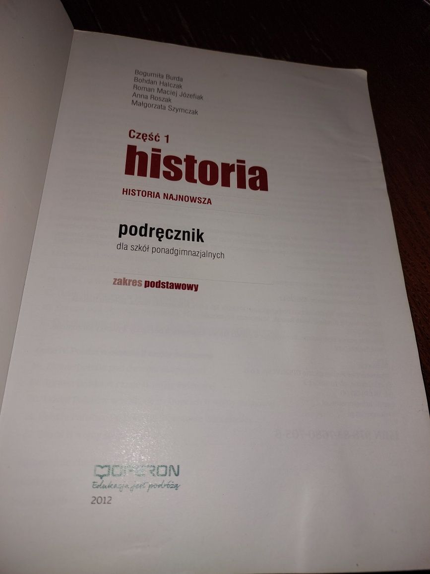 Odkrywamy na nowo Podręcznik do historii Historia cz.1 Operon z.podst.