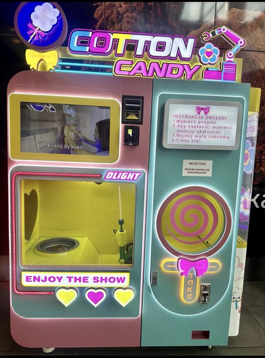 Maszyna vendingowa do waty cukrowej