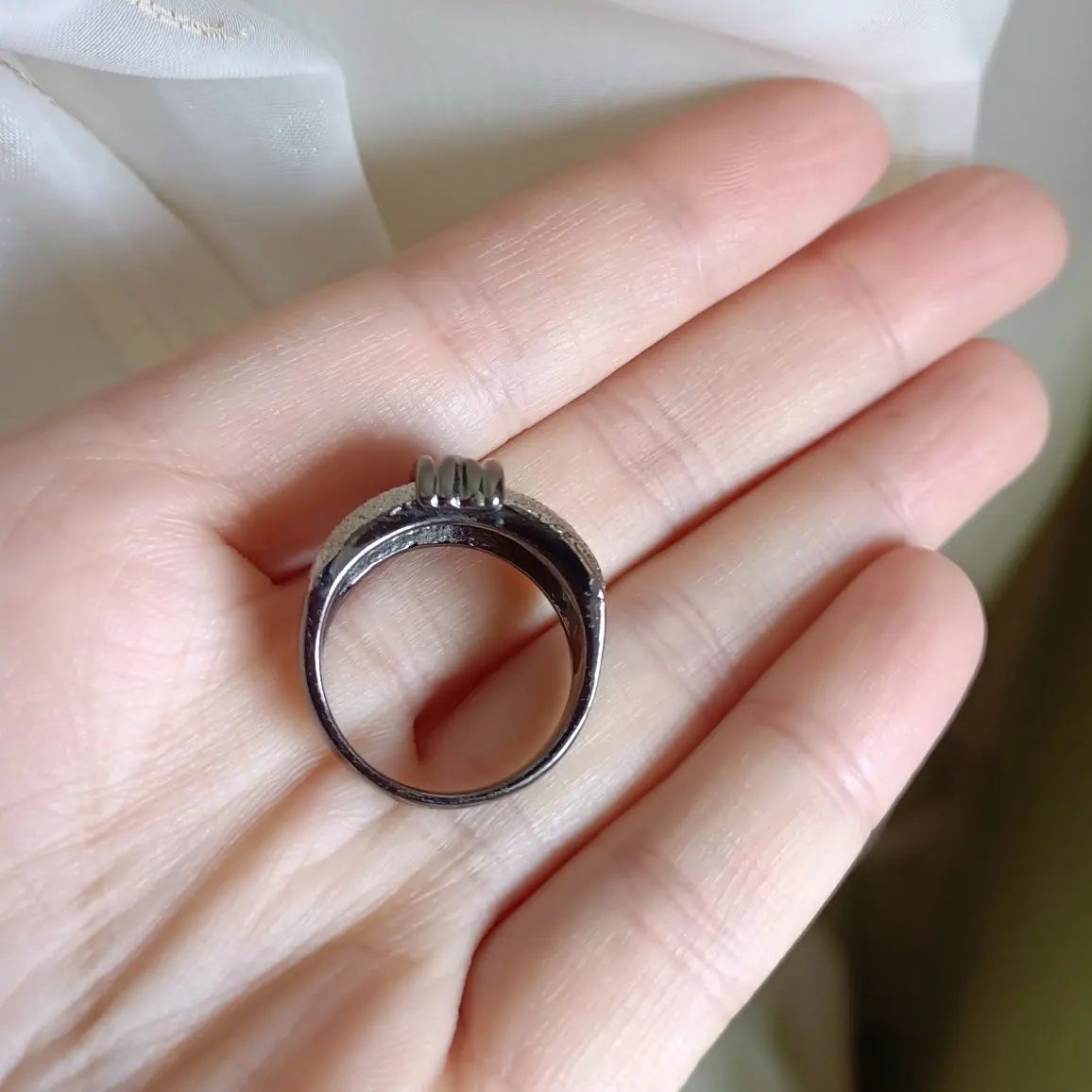 Кільце кольцо черное женское широкое