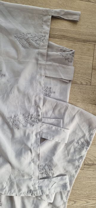 Firana Revena Home&you 140 cm x 250 cm na szelkach szara glamour