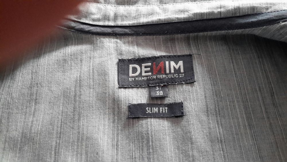 Koszula Denim dla nastolatka krótki rękaw