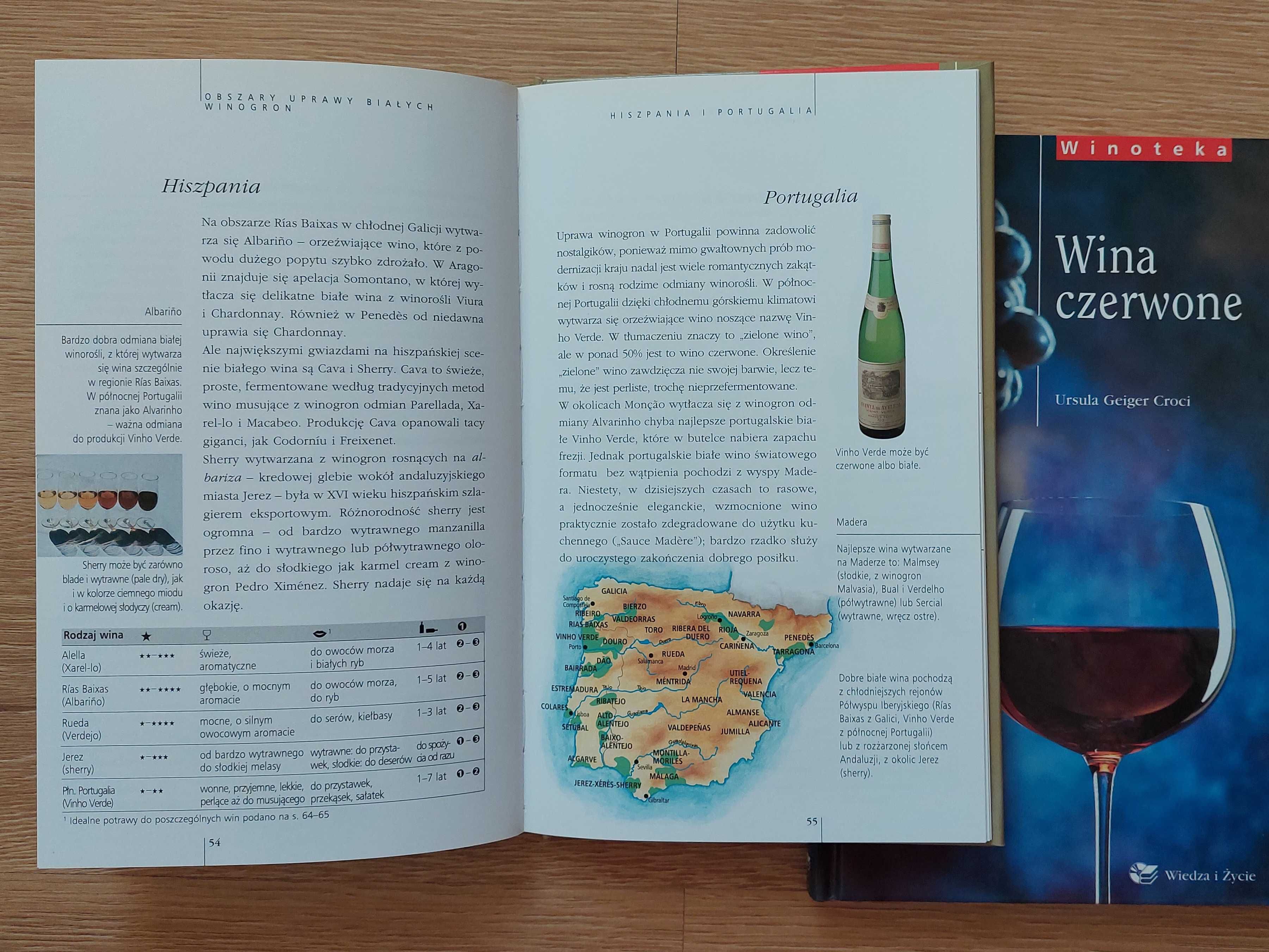 Winoteka Zestaw 2 Książki Wina Białe + Wina Czerwone NOWE na Prezent