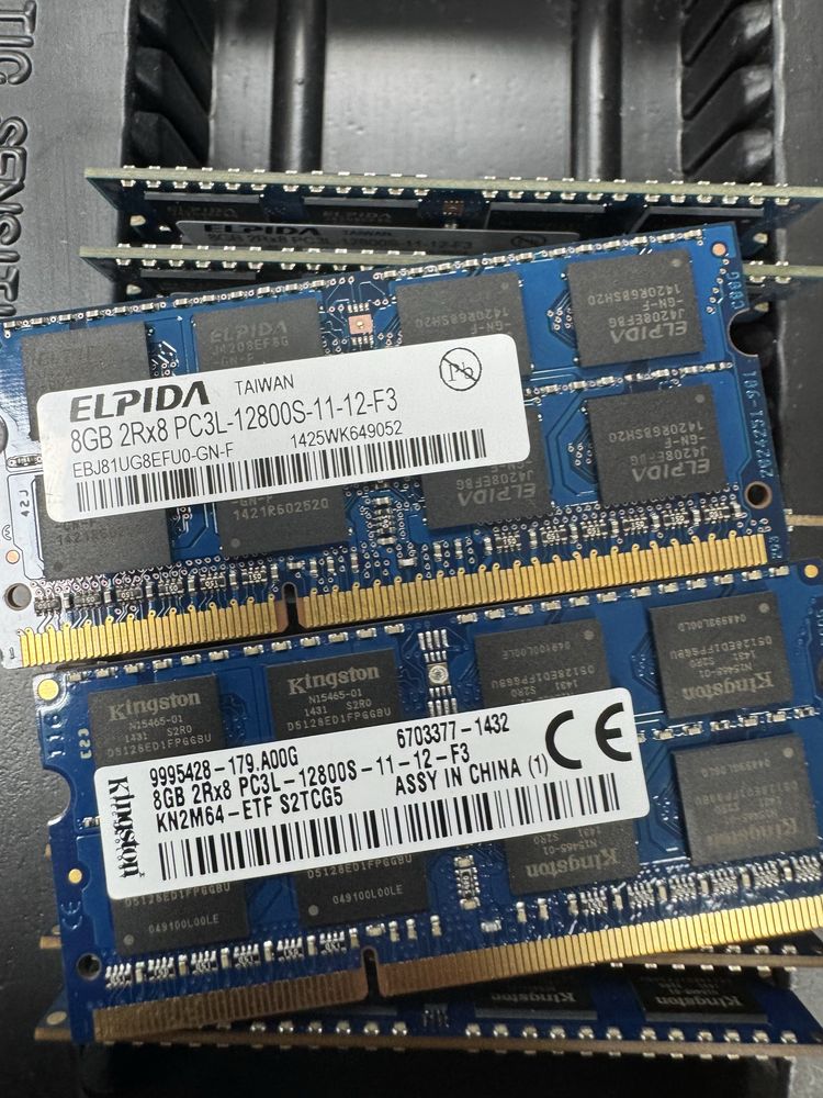 для ноутбука SoDimm DDR3L 4 Gb 8 Gb 1.35v 1.5v Оригінал!