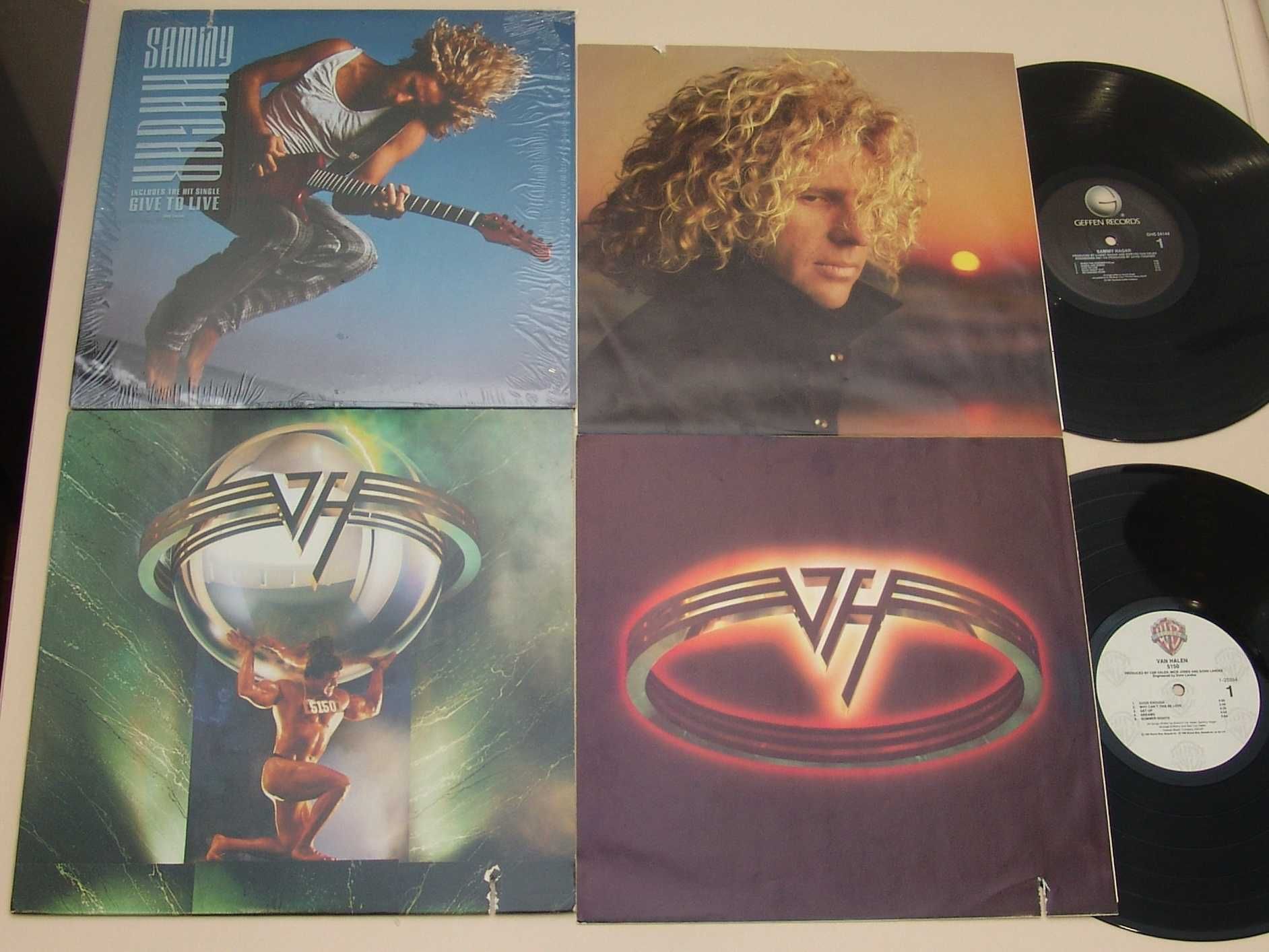 Пластинки Van Halen "5150". Sammy Hagar. David Lee Roth 1986,1988,1991
