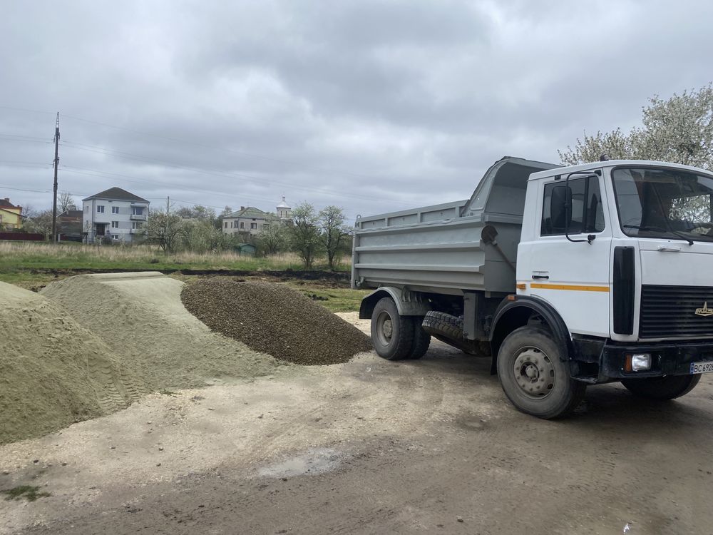 Пісок щебінь відсів шутер гравій камінь вапянк вскришка ракушняк