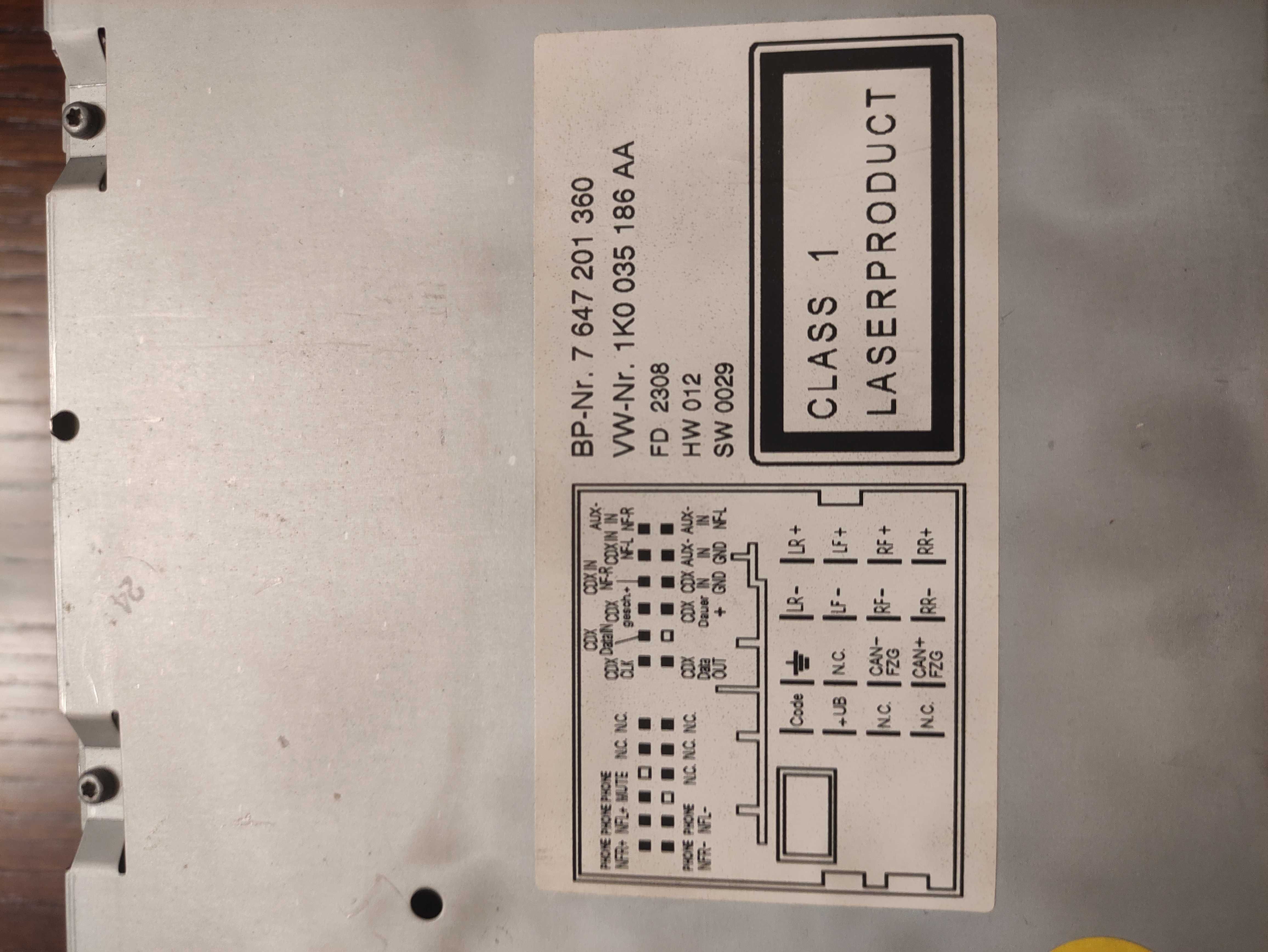 Radio de Origem de VW Passat b6