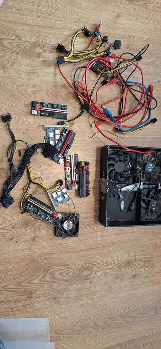 Riser PCI-E 1x-16x USB3.0  cały zestaw ze zdjęcia