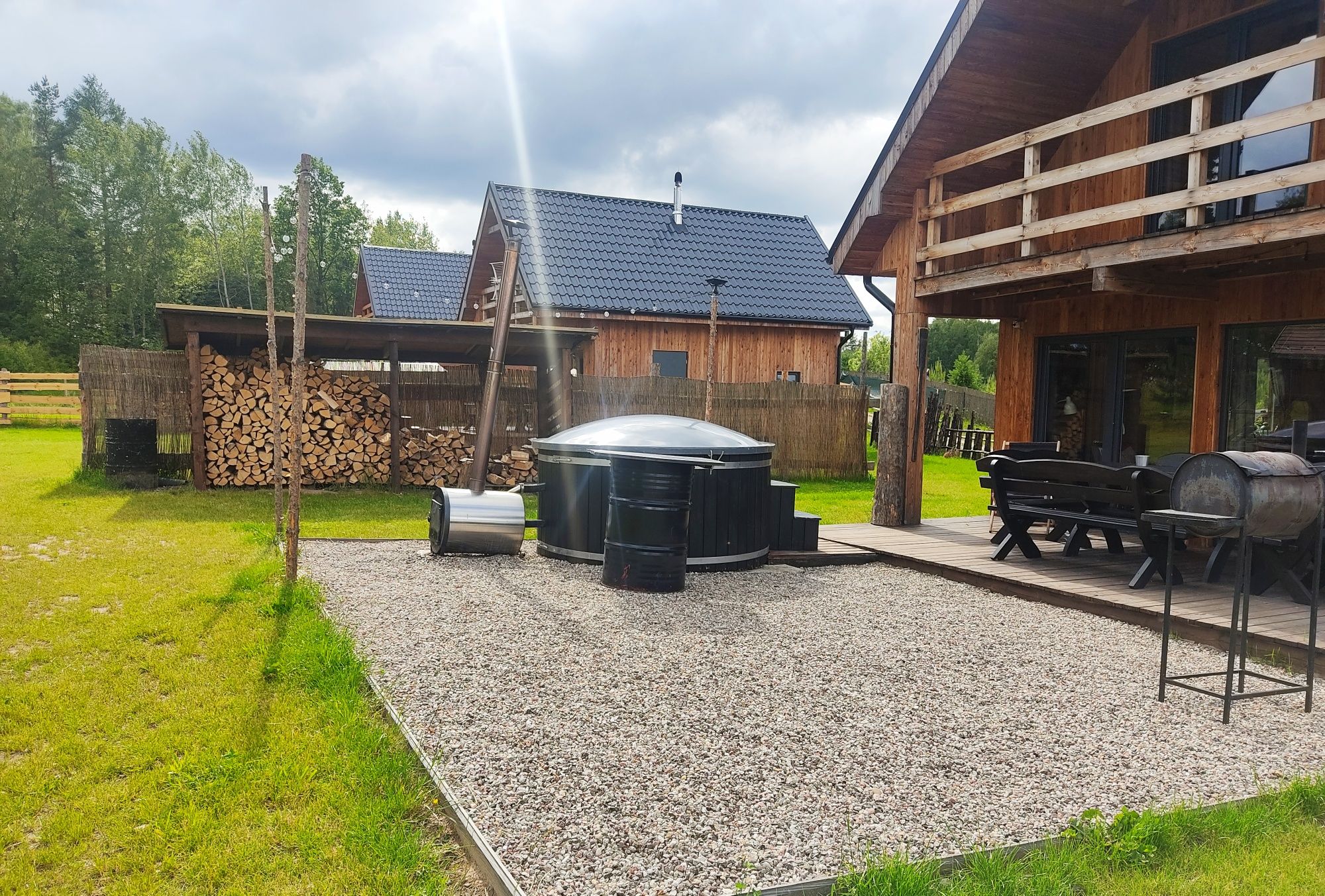 Górskie Kaszuby domki na Kaszubach - Balia, sauna, kominek, całoroczne