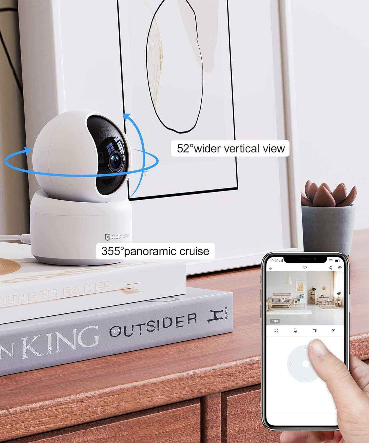 Inteligentna Kamera Wewnętrzna Ip Wifi Noktowizor zestaw 2 szt
