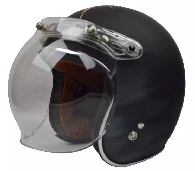 Viseira bolha escurecida (bubble) para capacete moto