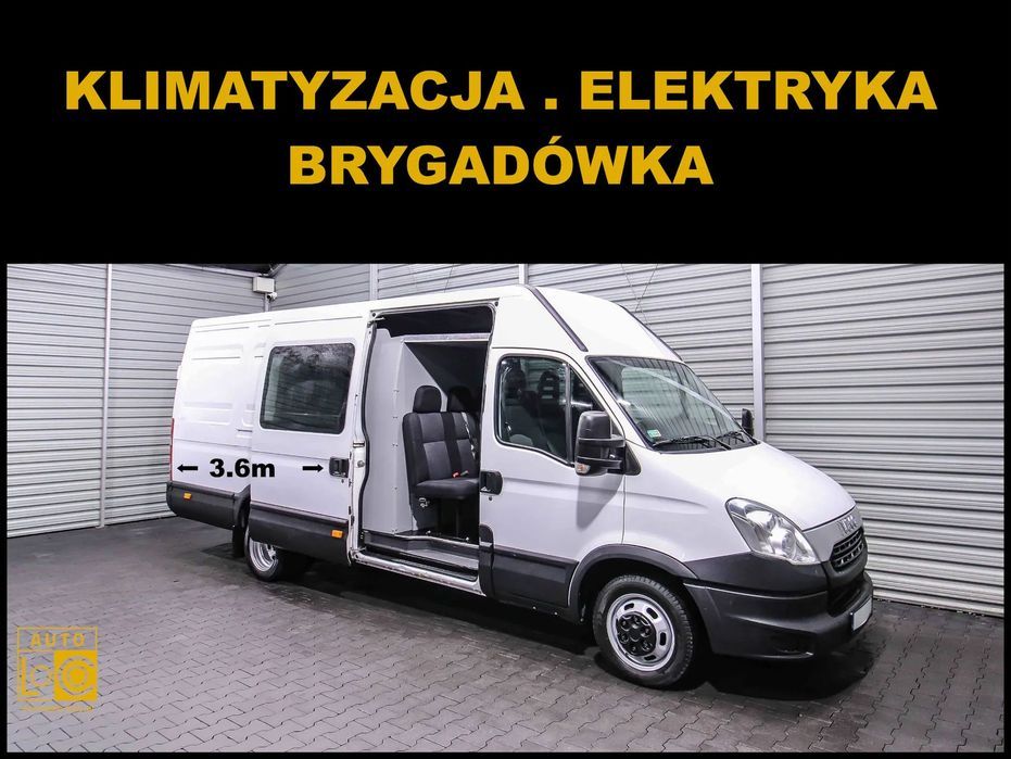Iveco DAILY BRYGADÓWKA 3,0 TDI  35C15 + BRYGADÓWKA + 6 osób + 3,0 TDI + Klimatyzacja + Elektryka !!!