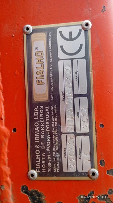 ANGLODOZER FIALHO FI-TRA - BTA - 2450 P/TRATORES DE RASTOS