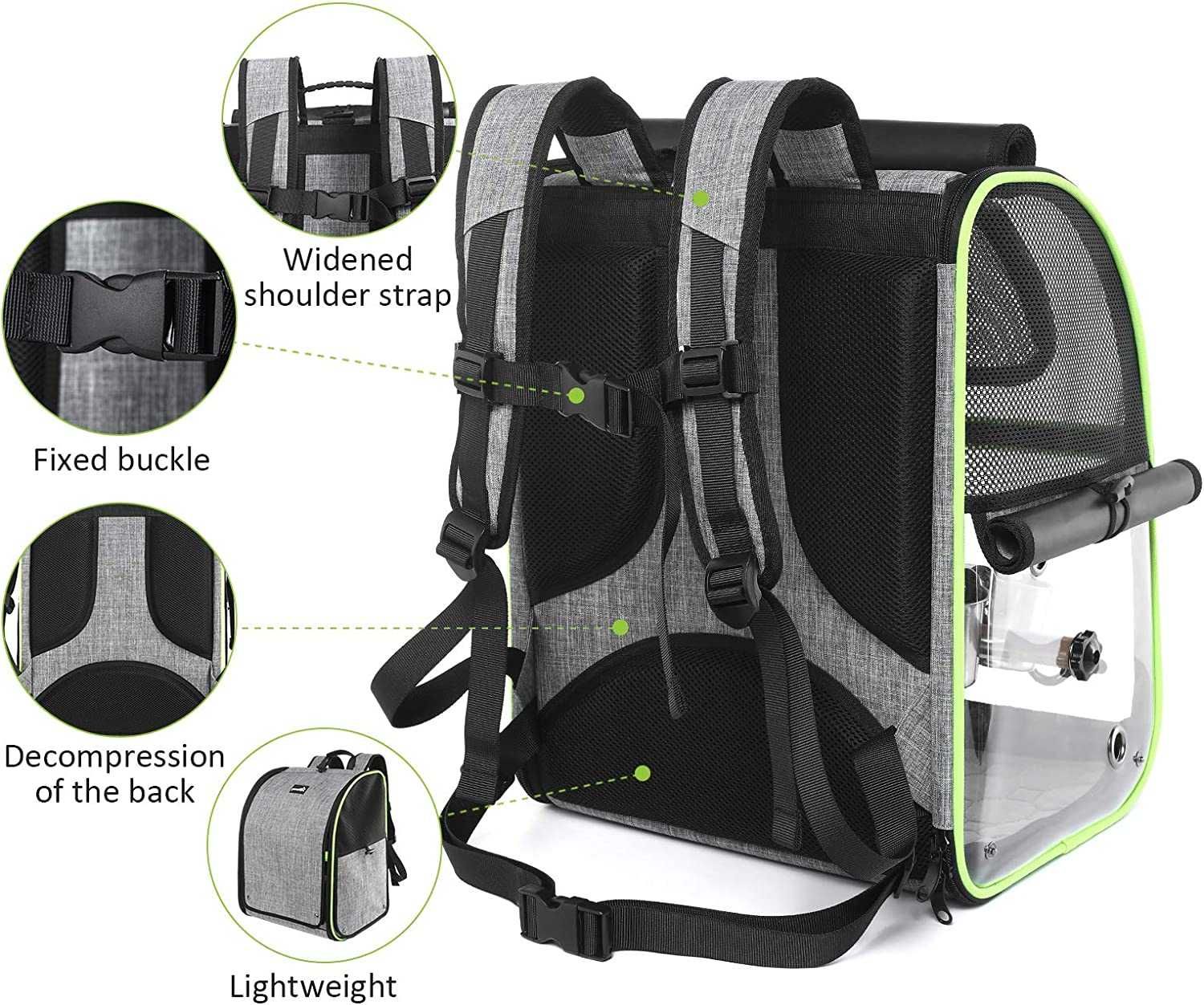 Transportadora para pássaros para viajar de comboio, carro, avião,Novo