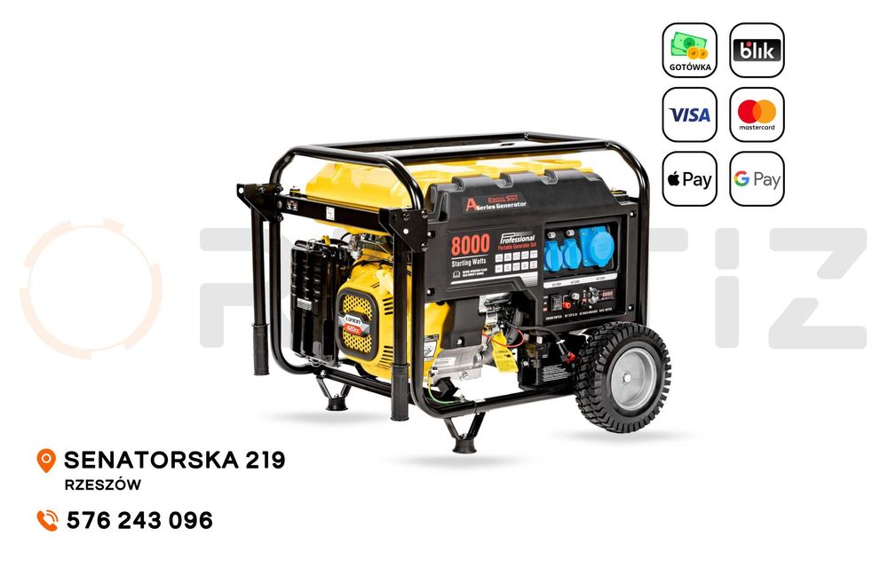 Agregat / Generator prądotwórczy 6 kW - wynajem, wypożyczalnia