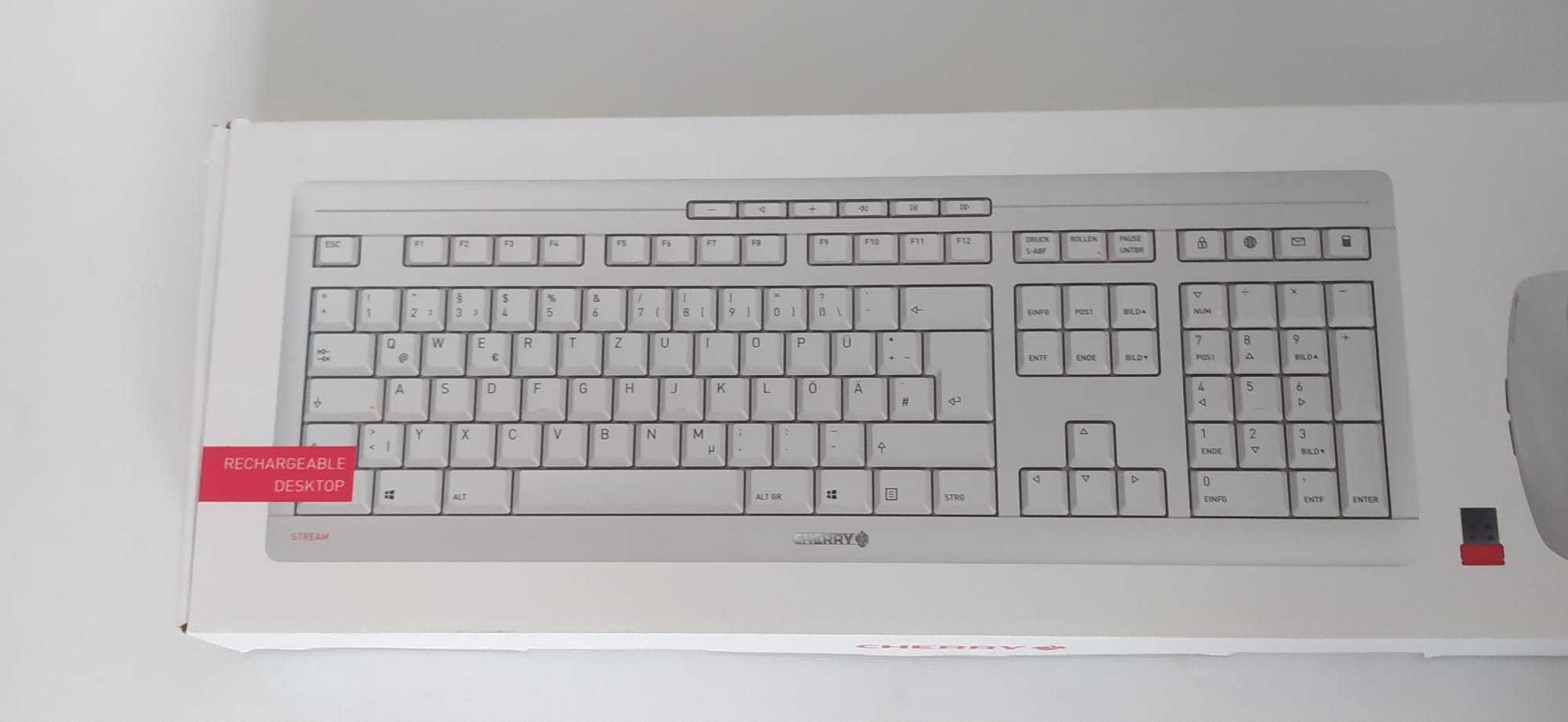 Klawiatura CHERRY STREAM + mysz QWERTZ