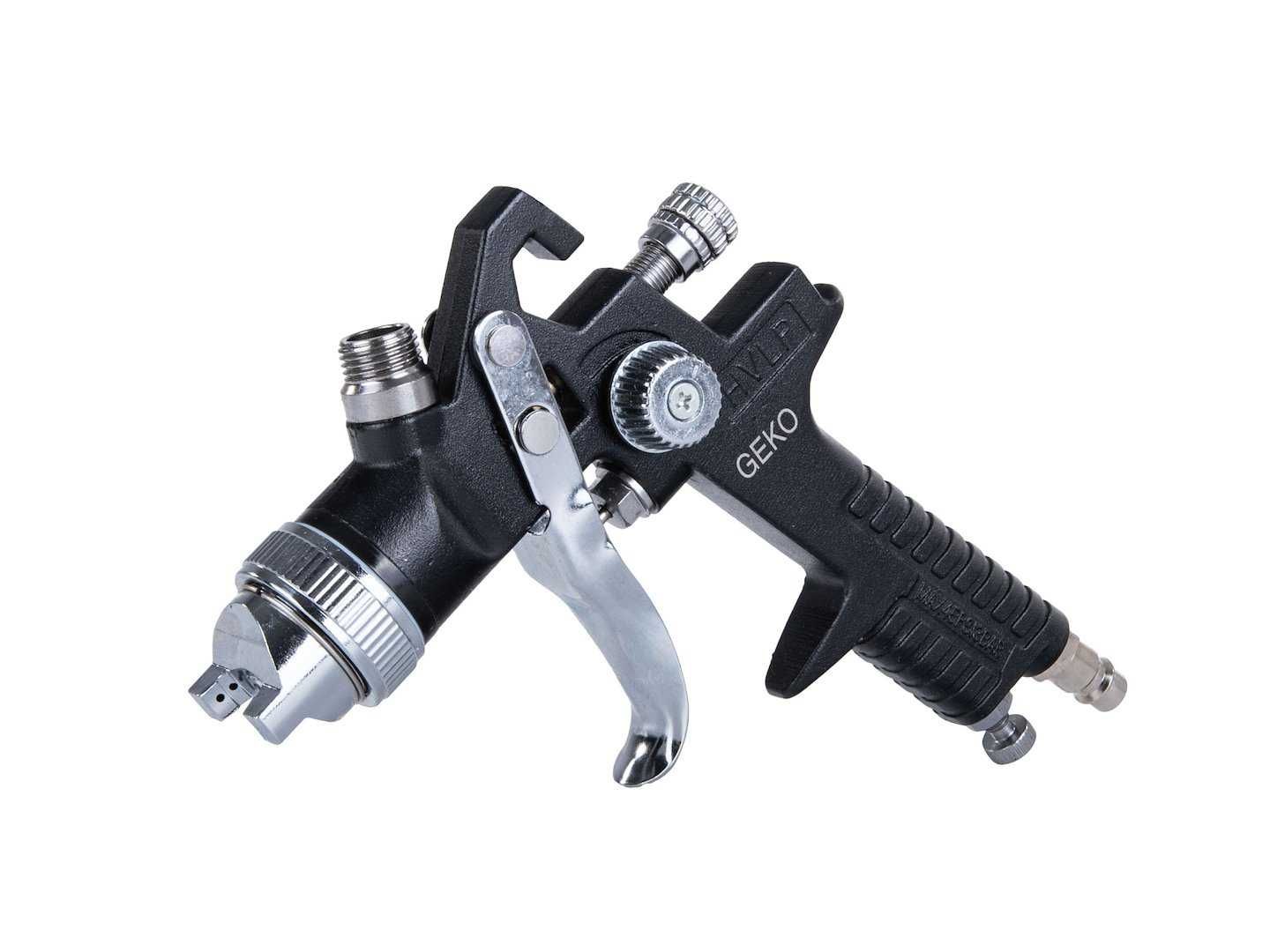 Pistolet lakierniczy HVLP + 4 dysze 1,3  1,4 1,7 2,0mm 2374