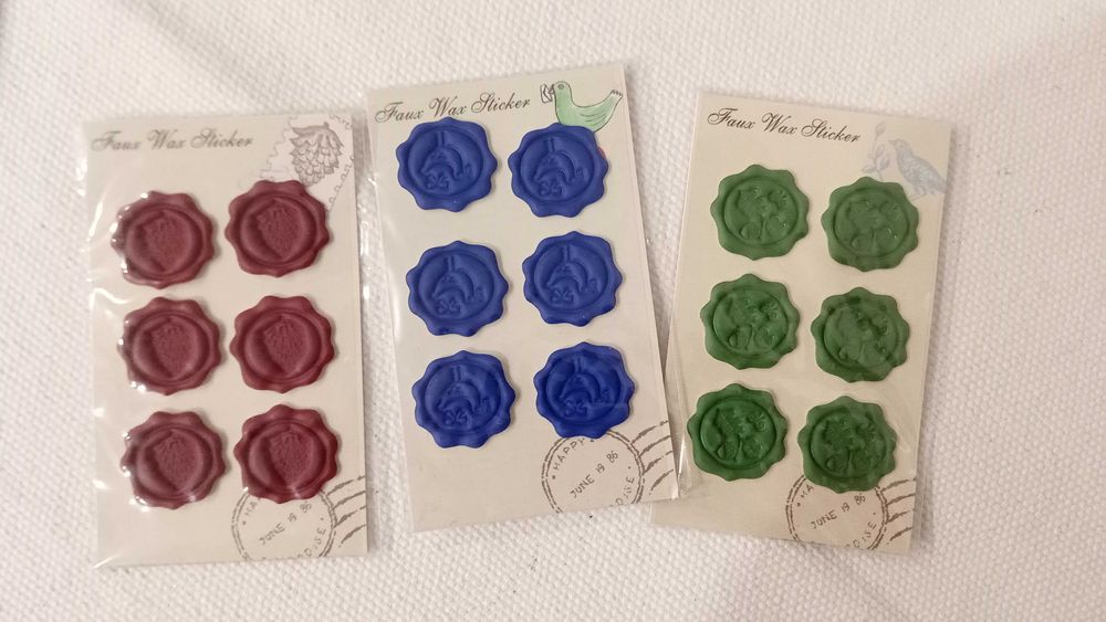 Selos de cera adesivos