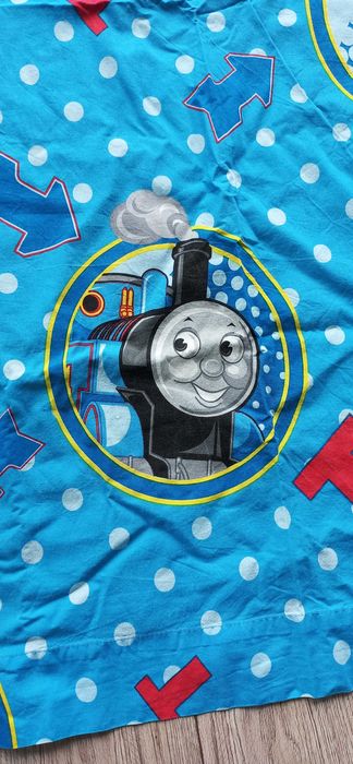 Niebieski zasłony zasłonki Tomek i przyjaciele 125x130cm