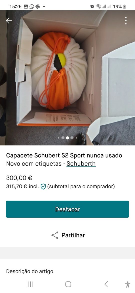 Capacete Novo Schuberth