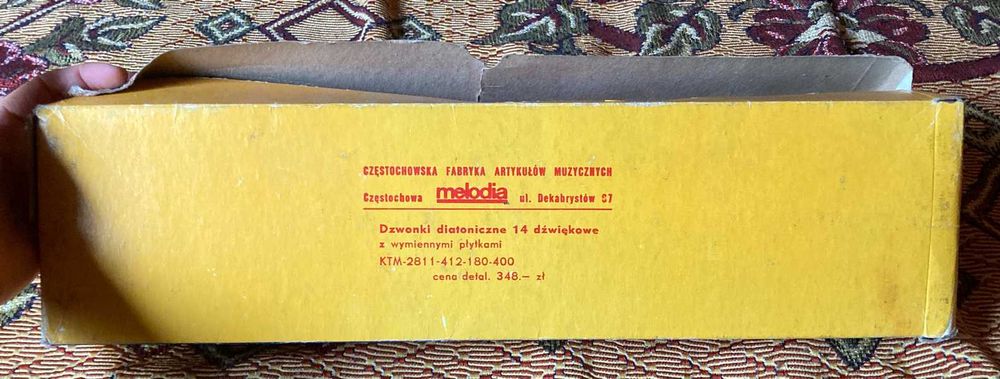 Stare dzwonki diatoniczne cymbałki do grania Melodia PRL