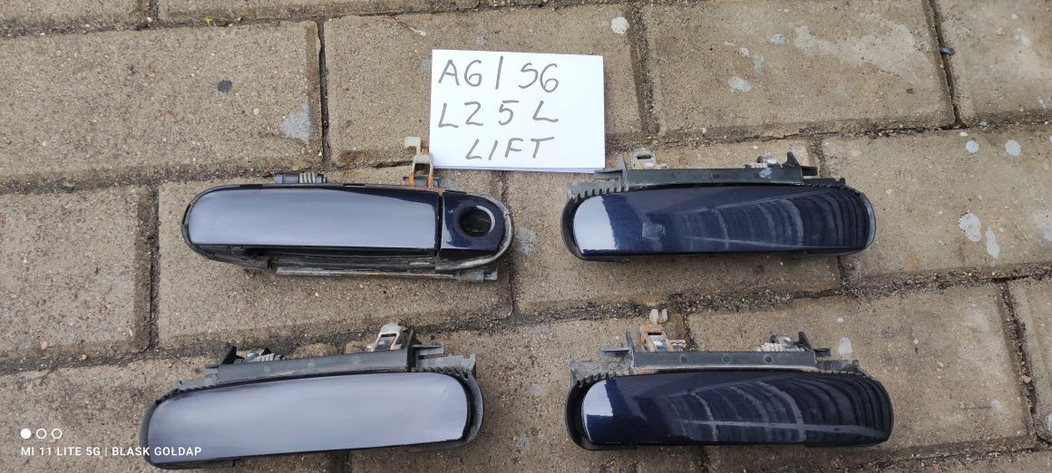 Klamki Zewnętrzne Drzwi LZ5L Komplet Audi A6 S6 Części Blask Gołdap