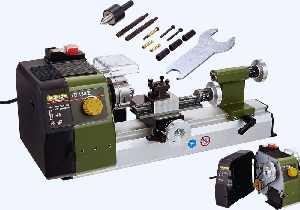 Tokarka Do Metalu Dewna Mała Domowa Mini Stołowa PROXXON FD 150/E