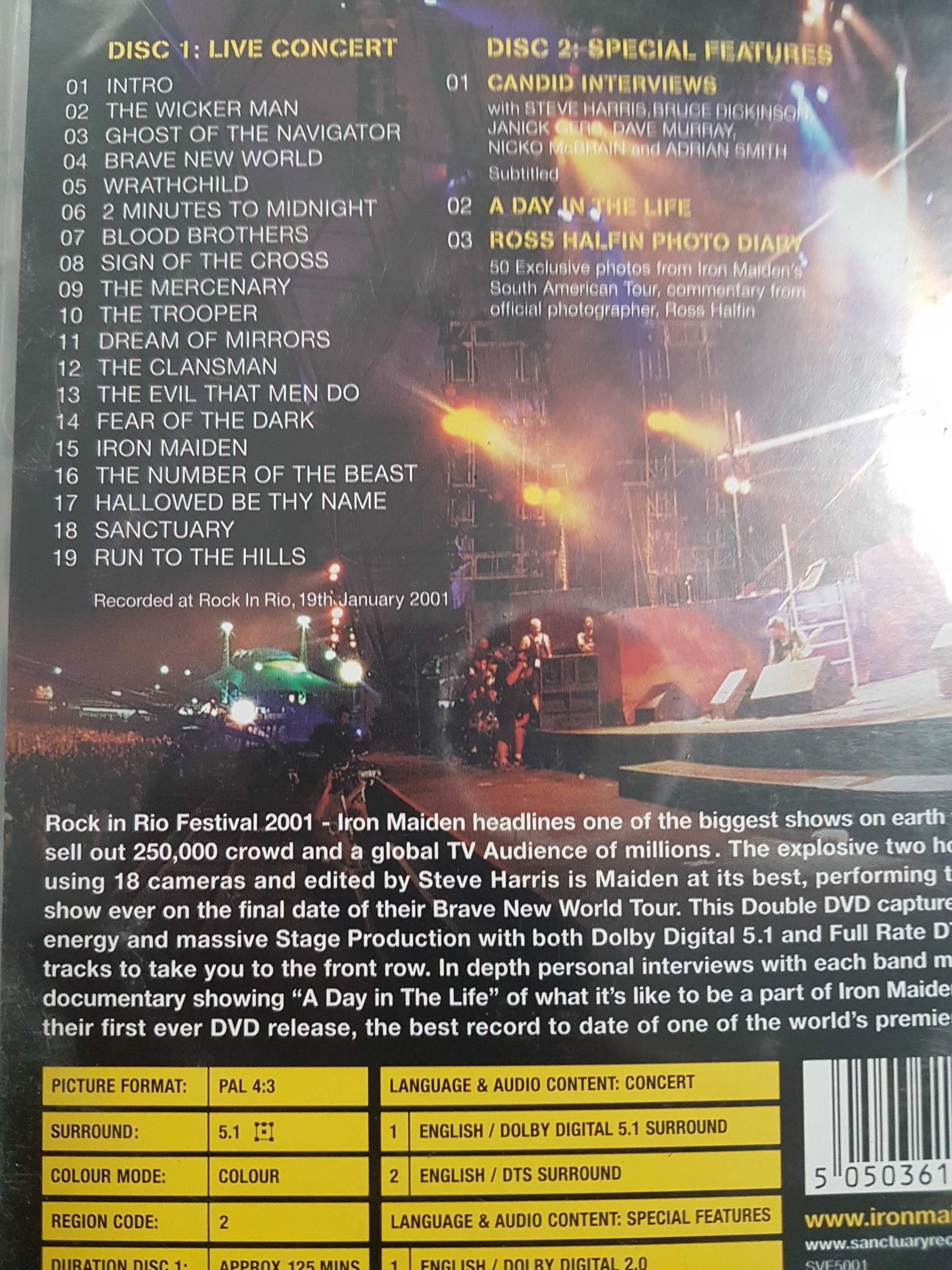 Dvd's Iron Maiden the early days e rock in rio