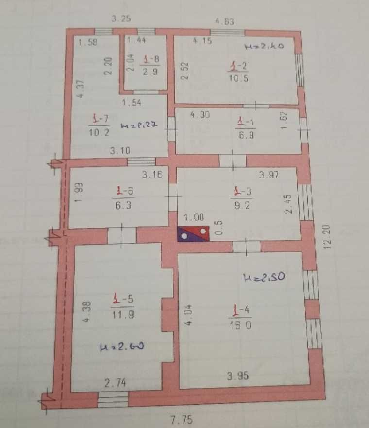 Продається будинок у центрі Овідіополя.