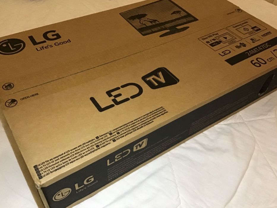 TV led LG 24MT47DC 60cm 24’’ NOVA!!!