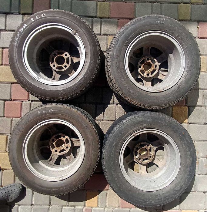 диски r13 4x108 ET38 Alessio на зимній резині