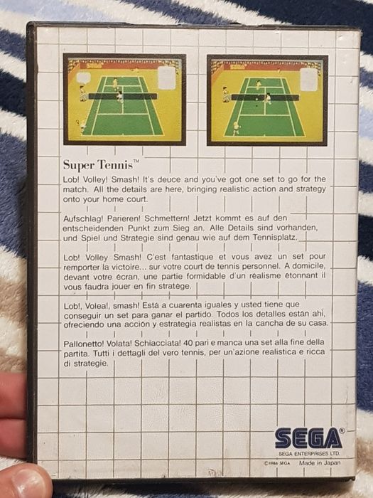 Super Tennis - Sega Master System