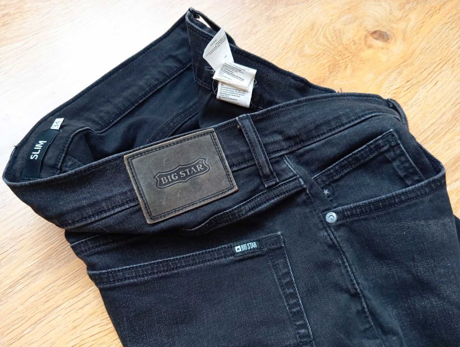 BIG STAR Jeansy spodnie XL 34/32 męskie W34 L32 elastan w34l32 dżinsy
