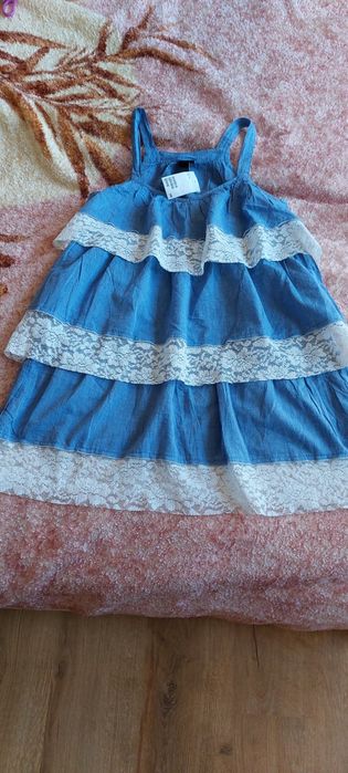 Sukienka letnia falbanki H&M