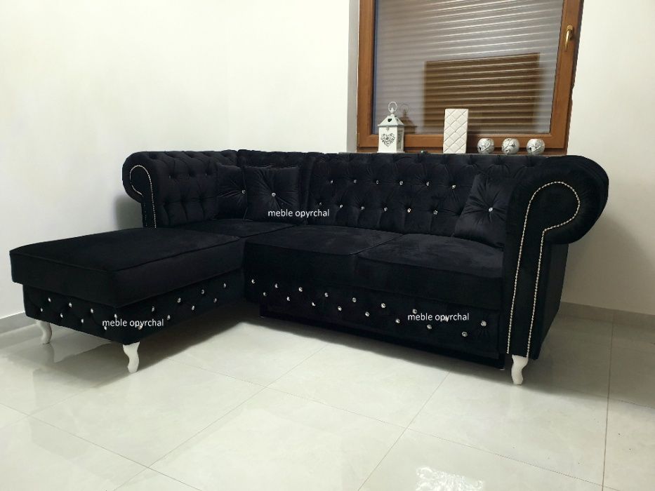 PRODUCENT!!!Piekny naroznik chesterfield, glamour sofa kanapa NR.61