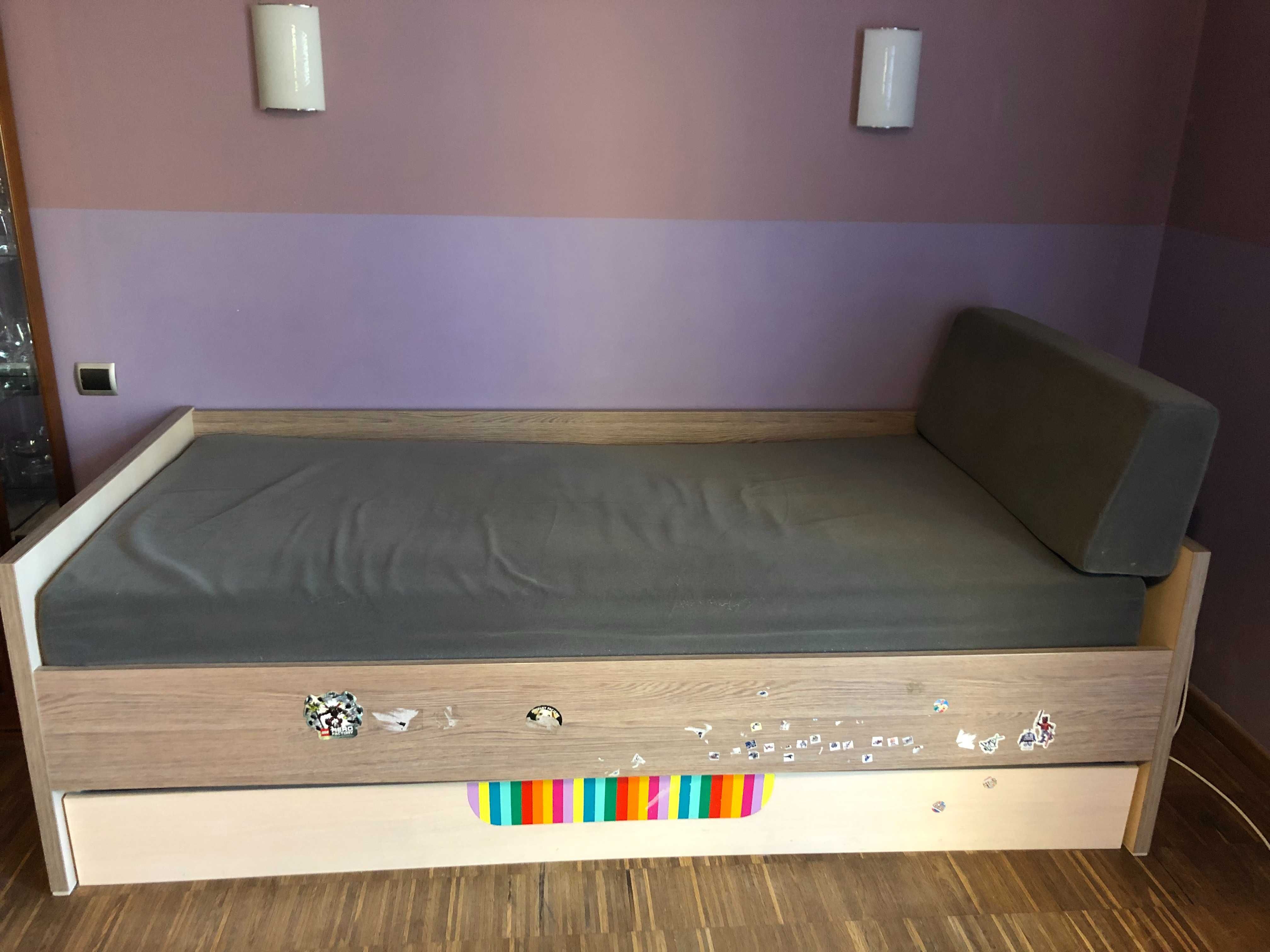Łóżko młodzieżowe VOX Modern z pojemnikami na pościel