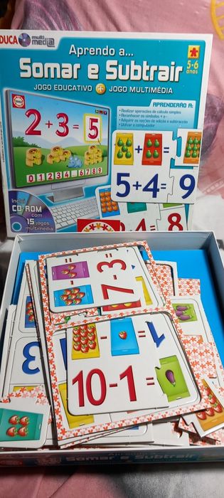 Jogo somar e subtrair com cd