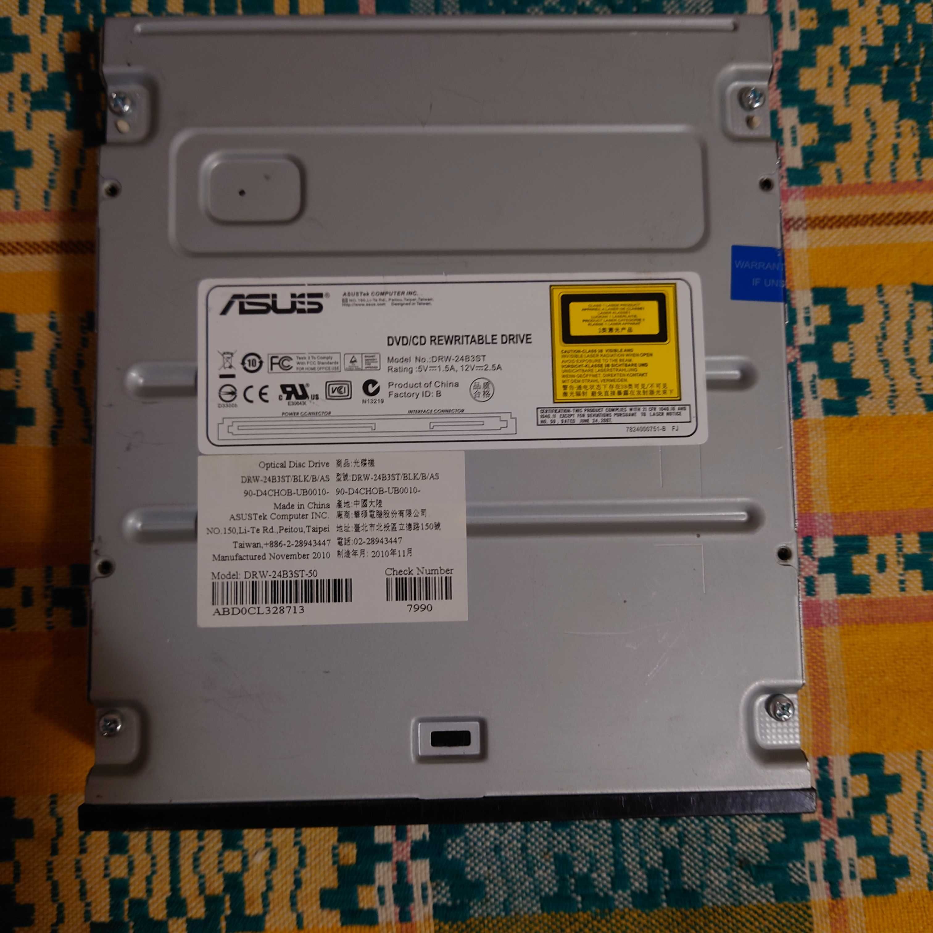 DVD/CD-RW приводи: ASUS, LG, Toshiba