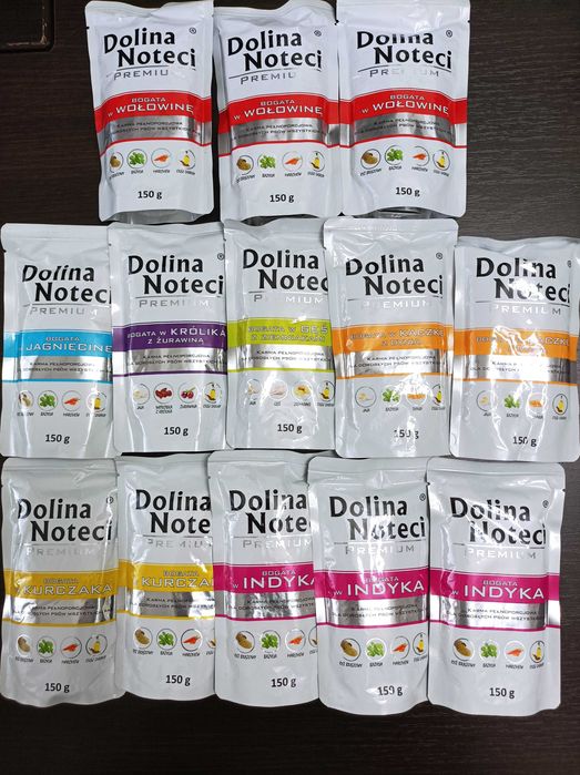 Karma dla psów mokra Dolina Noteci Premium 150g. saszetka