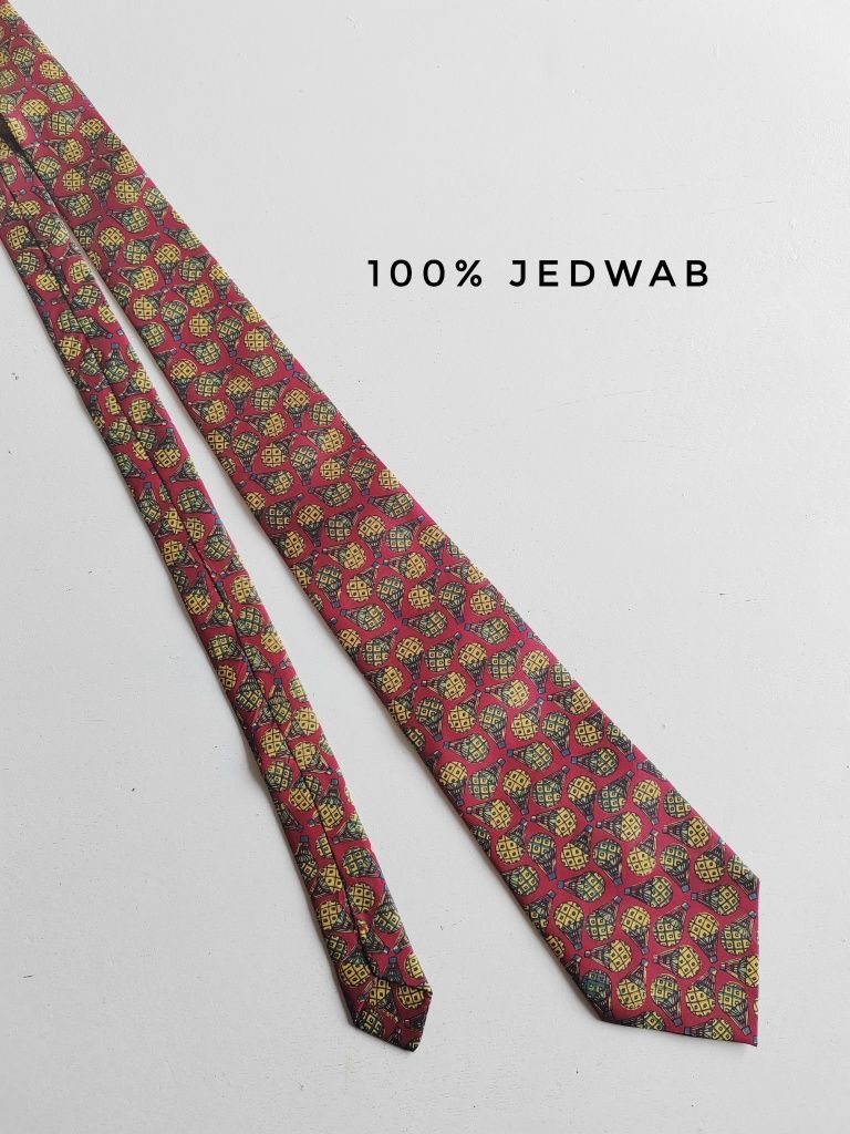 Jedwabny krawat pure silk krawat z jedwabiu