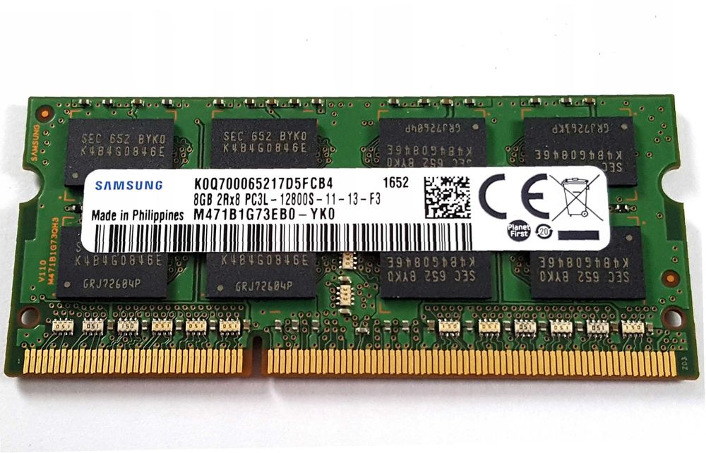 Pamięc RAM DDR3L 8GB DDR3 SODIMM PC3L 12800S 1600MHz Pomogę wynienić