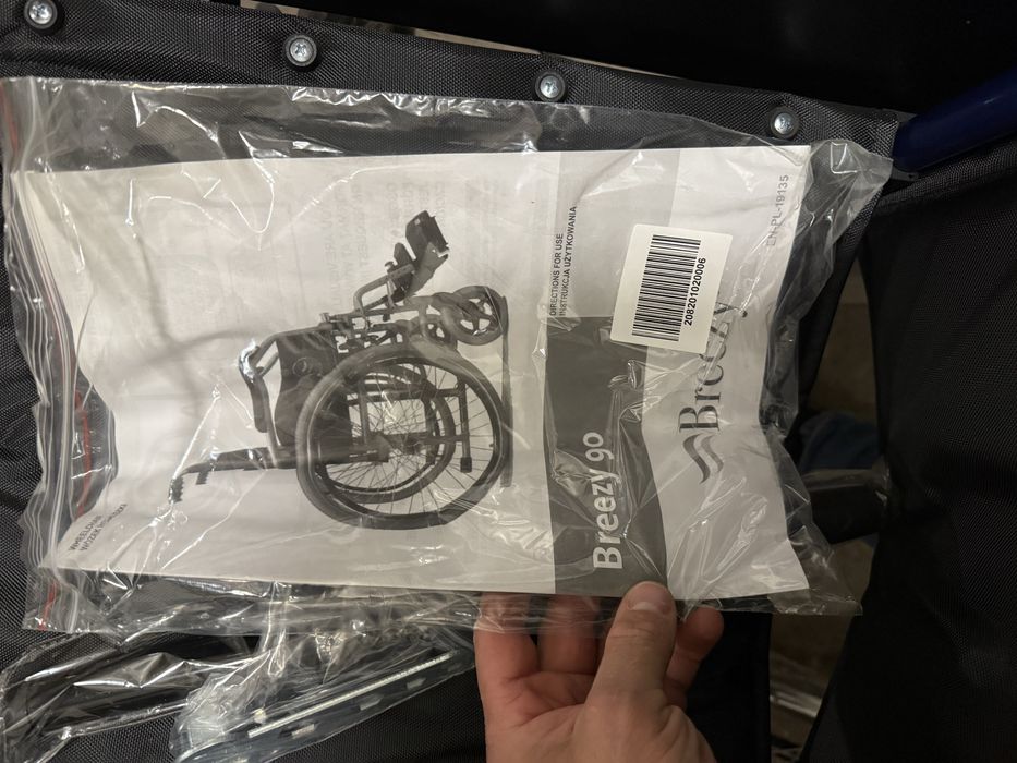 Wozek inwalidzki breezy 90 nowy
