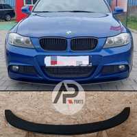 BMW E90 E91 LCI Lip Lamina Frontal Preto brilhante